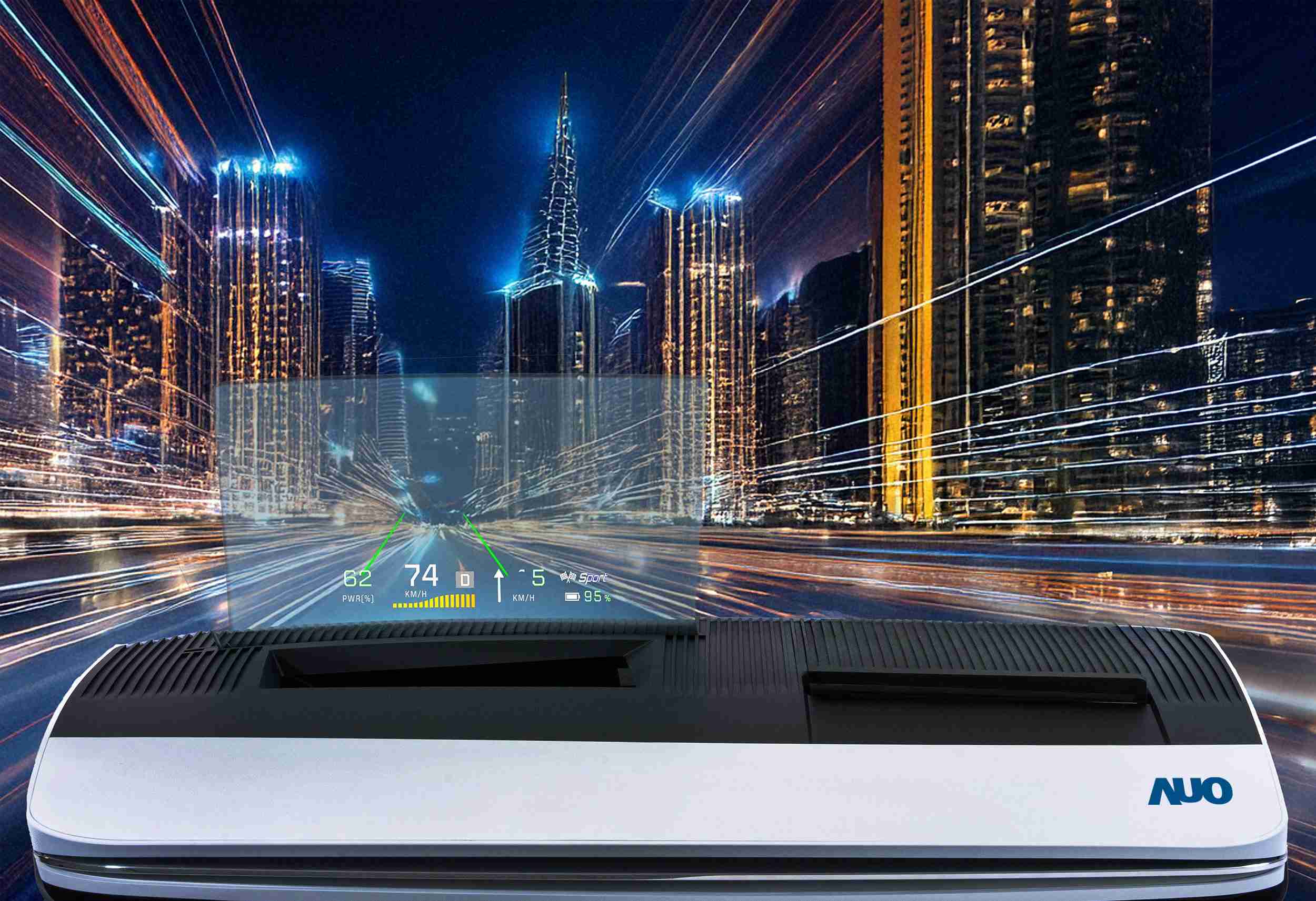 尊时凯龙推出13吋Micro LED抬头显示器，，，，提供高入眼亮度、、、、高色彩饱和度的显示质量，，在阳光下或黑暗中都清晰可见，，，，并利用Micro LED模块体积小的优势，，，解决车用空间有限的痛点